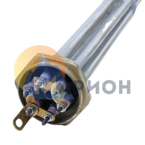 Блок ТЭН-9,0кВт, 220В (400мм.) G2" нерж/латунь (трубка + колпак) HTH